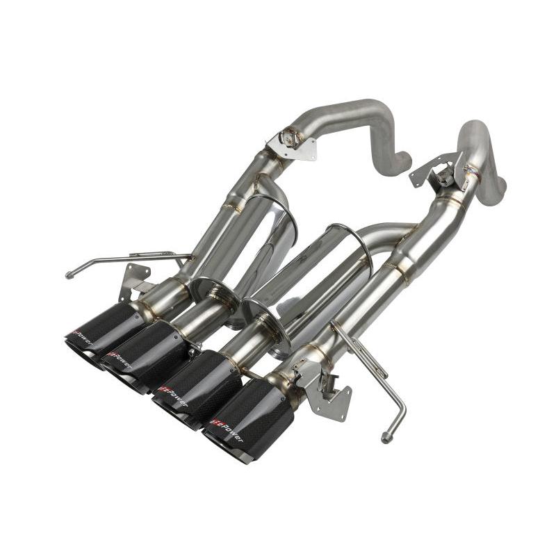 aFe MACH Force-Xp Axle-Back Exhaust System w/ Carbon Fiber Tips Chevrolet Corvette (C7) 14-19 6.2L-SR1 Performance