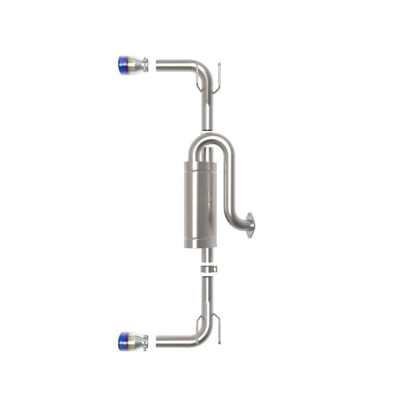 aFe 19-22 Mazda 3 L4 2.5L Takeda 3in to 2-1/2in 304 SS Axle-Back Exhaust w/ Blue Flame Tip-SR1 Performance
