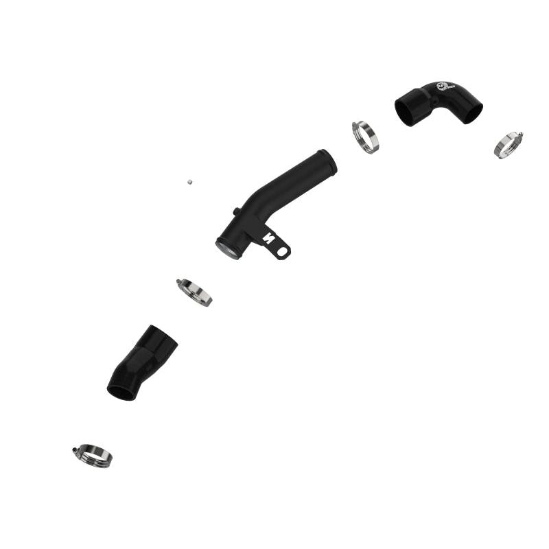 aFe 19-22 Hyundai Veloster N L4 2.0L (t) BladeRunner 2-1/2in Aluminum Hot Charge Pipe - Black-SR1 Performance
