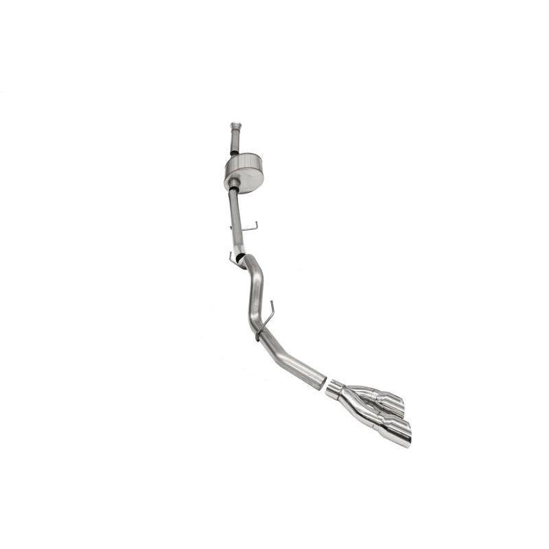 Corsa 2021-2024 Ford F-150 SuperCab/6.5in Bed 5.0L V8 Xtreme Cat-Back Single Side Exit-Polished-SR1 Performance