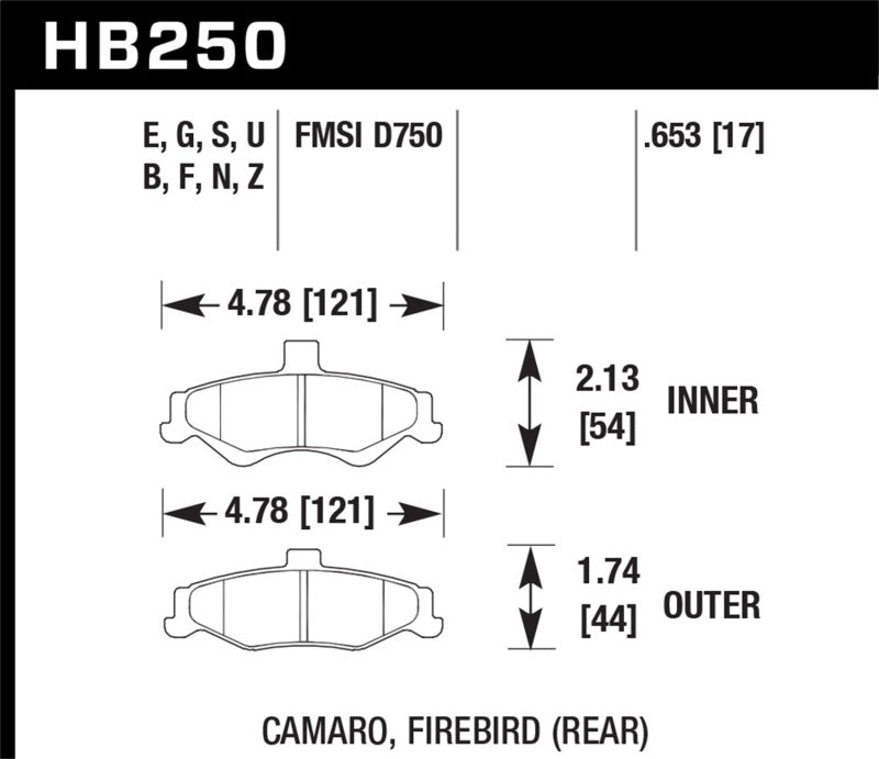 Hawk HP+ Street Brake Pads-SR1 Performance