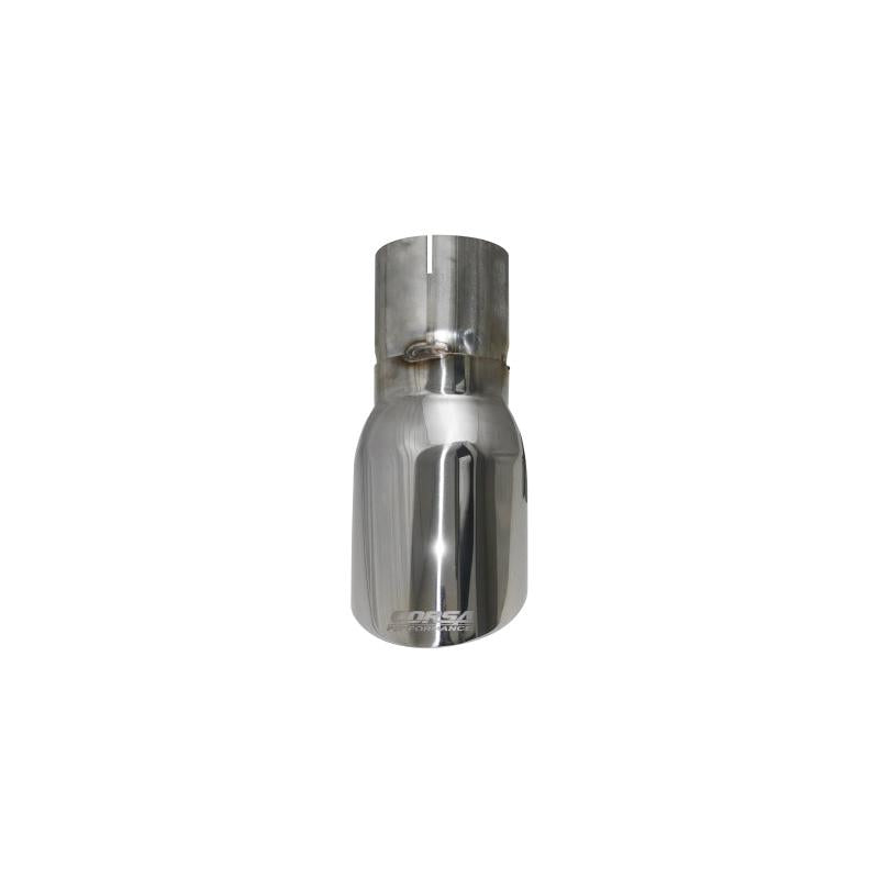 Corsa Single Universal 3.0in Inlet / 4in Outlet Polished Pro-Series Tip Kit-SR1 Performance