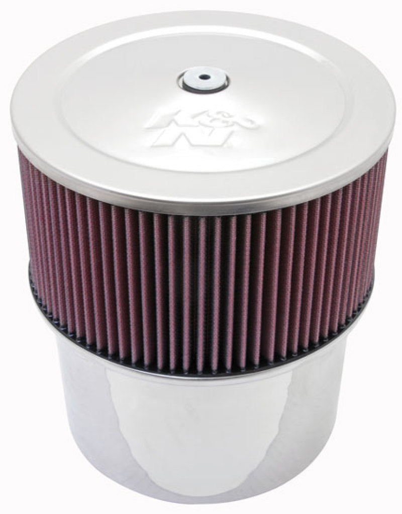 K&N 7-5/16in Flange 10in Height Velocity Stack Assembly - Red-SR1 Performance