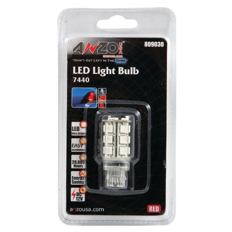 ANZO LED Bulbs Universal 7443/7440 Red-SR1 Performance