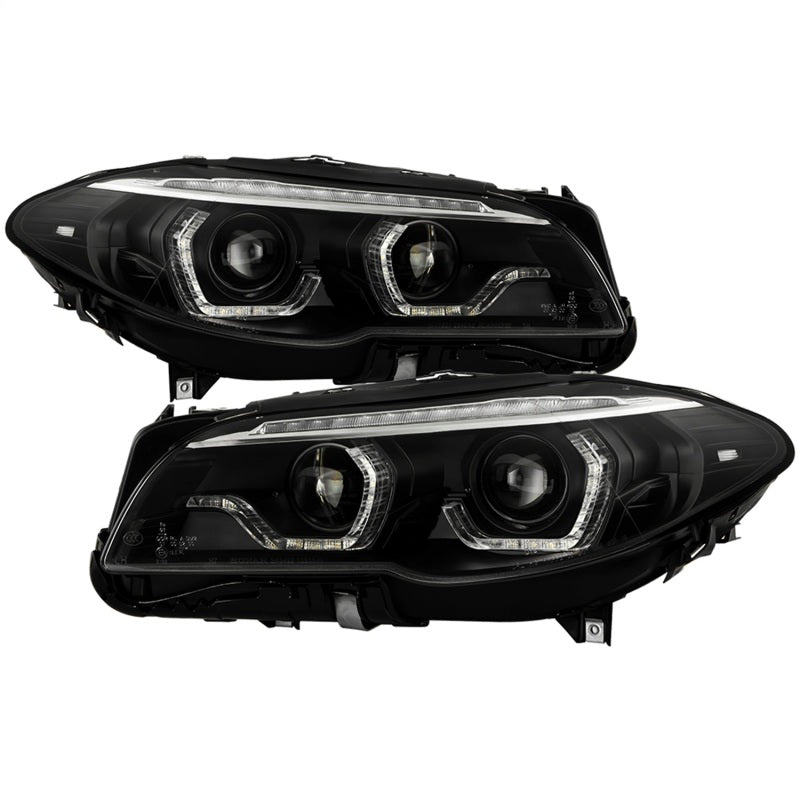 Spyder BMW 5 Series F10 11-13 Xenon/HID AFS Projector Headlights - Black PRO-YD-BMWF10HIDAFS-SEQ-BK-SR1 Performance