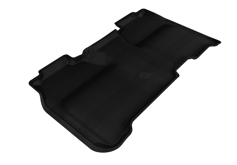 3D MAXpider 2014-2019 Chevrolet Silverado Crew Cab Kagu 2nd Row Floormats - Black-SR1 Performance