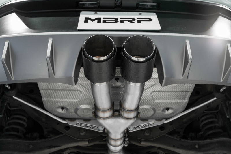 2019+ MBRP Hyundai Veloster Turbo Cat Back - T304 Stainless - Carbon Fiber Tip-SR1 Performance