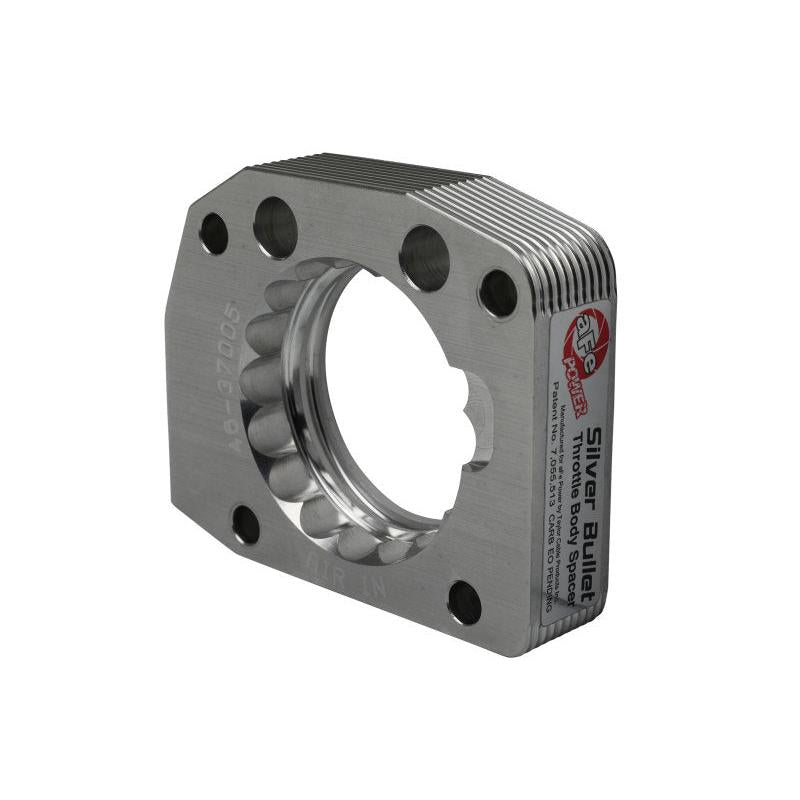 aFe 00-03 Honda S2000 L4 2.0L Silver Bullet Throttle Body Spacer - Silver-SR1 Performance