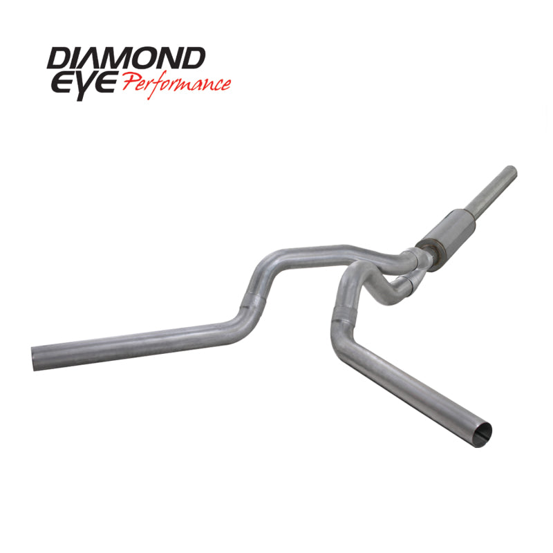 Diamond Eye KIT 4in CB MFLR RPLCMENT PIPE DUAL AL: 2004.5-2007.5 DODGE CUMMINS 600-SR1 Performance