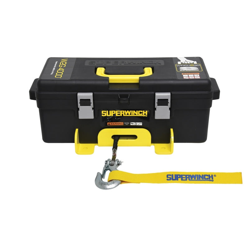 Superwinch 4000 LBS 12V DC 3/16in x 50ft Synthetic Rope Winch2Go-SR1 Performance