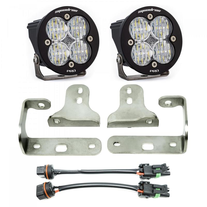 Baja Designs 2018 Wrangler JL Squadron Pro Series Fog Pocket Kit-SR1 Performance