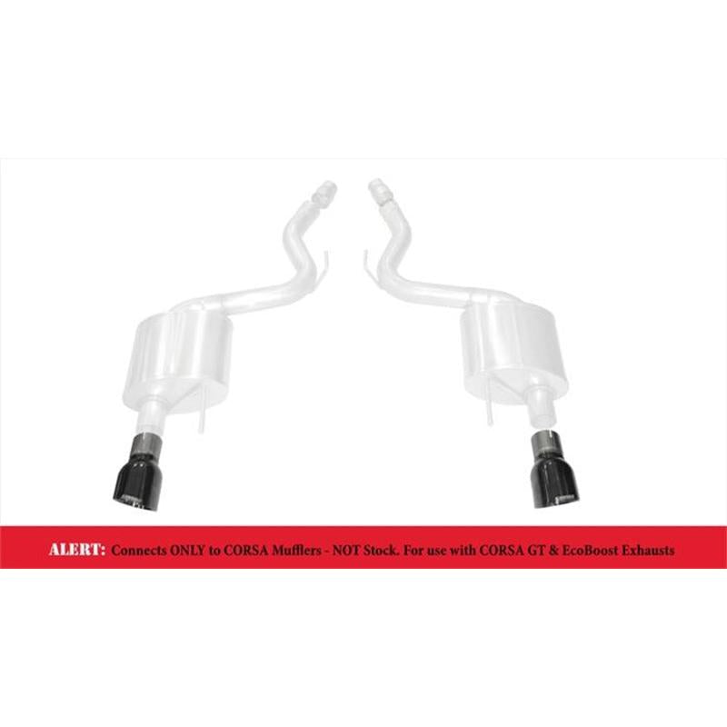 Corsa 2015-2017 Ford Mustang GT 3.0in Inlet / 4.5in Outlet Black PVD Tip Kit (For Corsa ExhaustOnly)-SR1 Performance