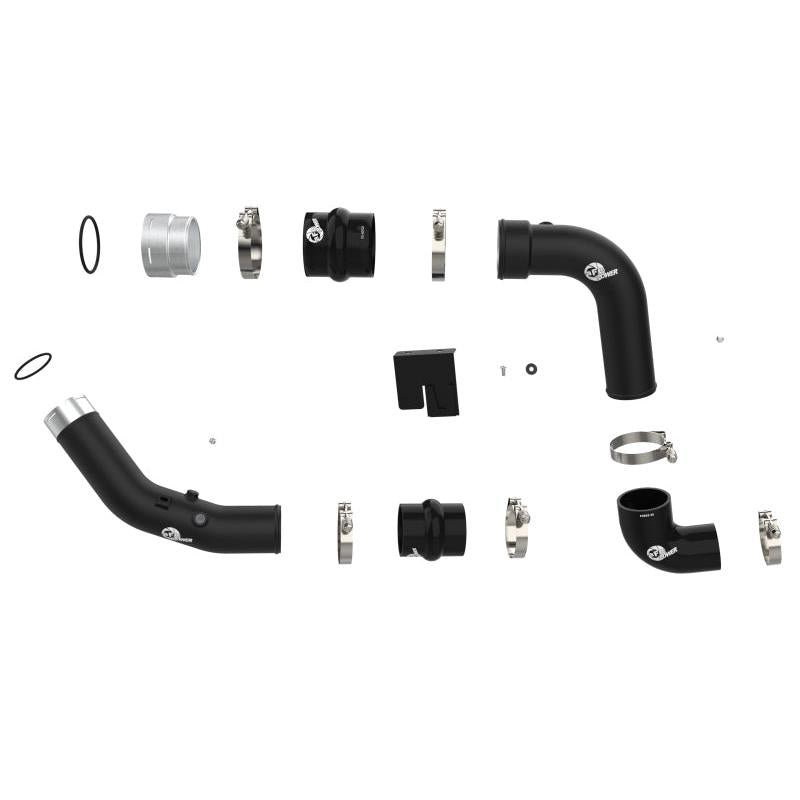 aFe 23-24 Ford F250/F350 Super Duty V8-6.7L BladeRunner 3 In. Aluminum Hot and Cold Charge Pipe- BLK-SR1 Performance