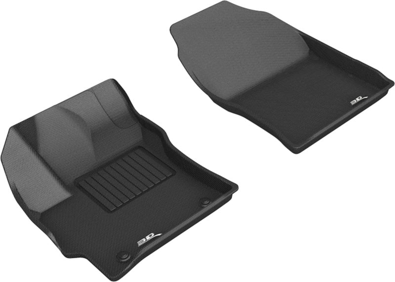 3D MAXpider 2019-2020 Toyota Corolla Hatchback Kagu 1st Row Floormats - Black-SR1 Performance
