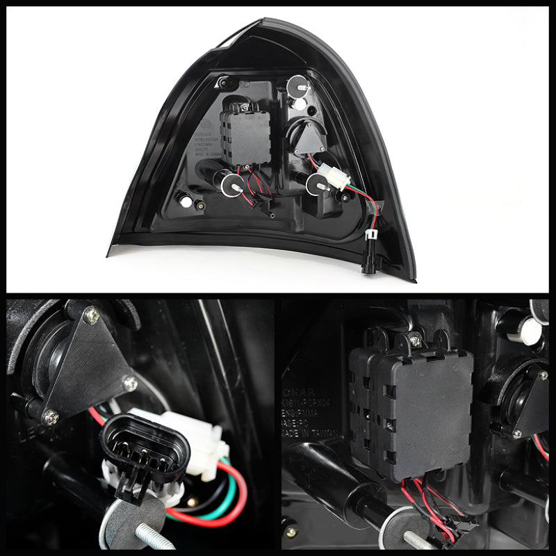 Spyder Pontiac Grand Prix 04-08 Light Bar LED Tail Light Black ALT-YD-PGP04-LED-BK-SR1 Performance