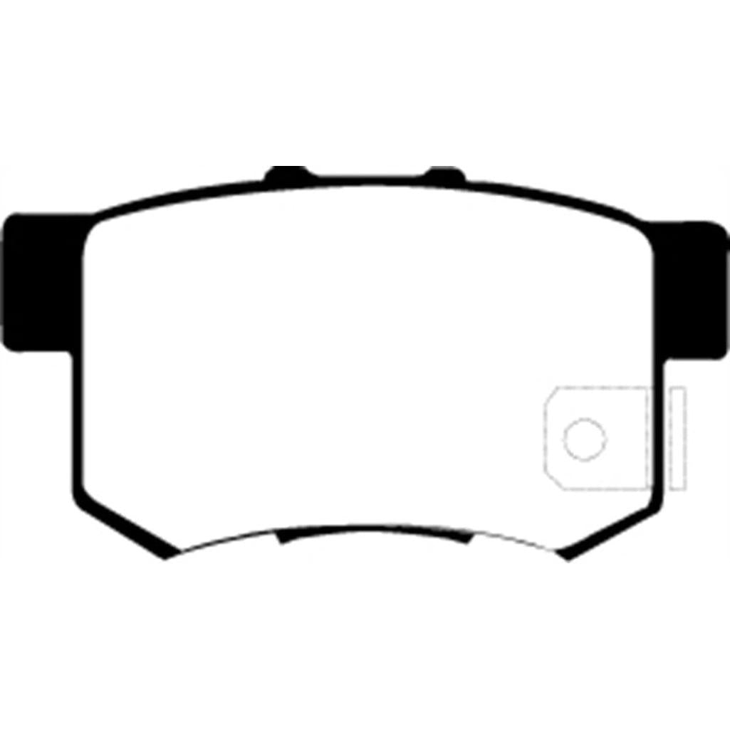 EBC Redstuff Ceramic Low Dust Rear Brake Pads for Honda Accord and Prelude – Part Number DP31193C