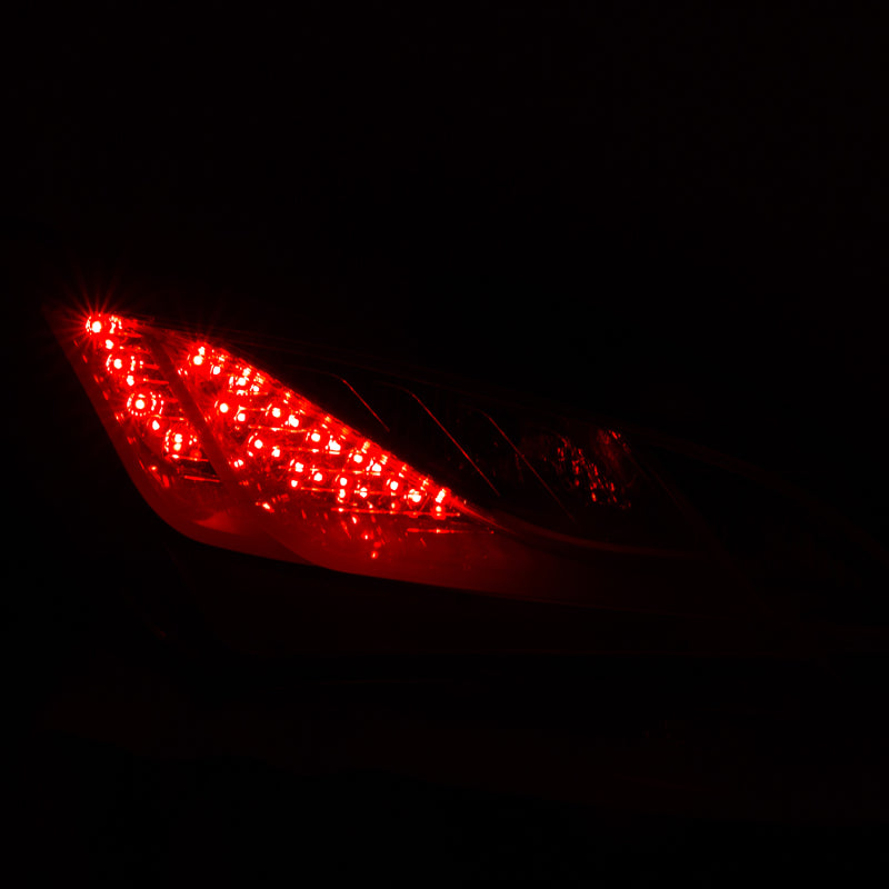 ANZO 2010-2013 Hyundai Genesis LED Taillights Red/Clear-SR1 Performance