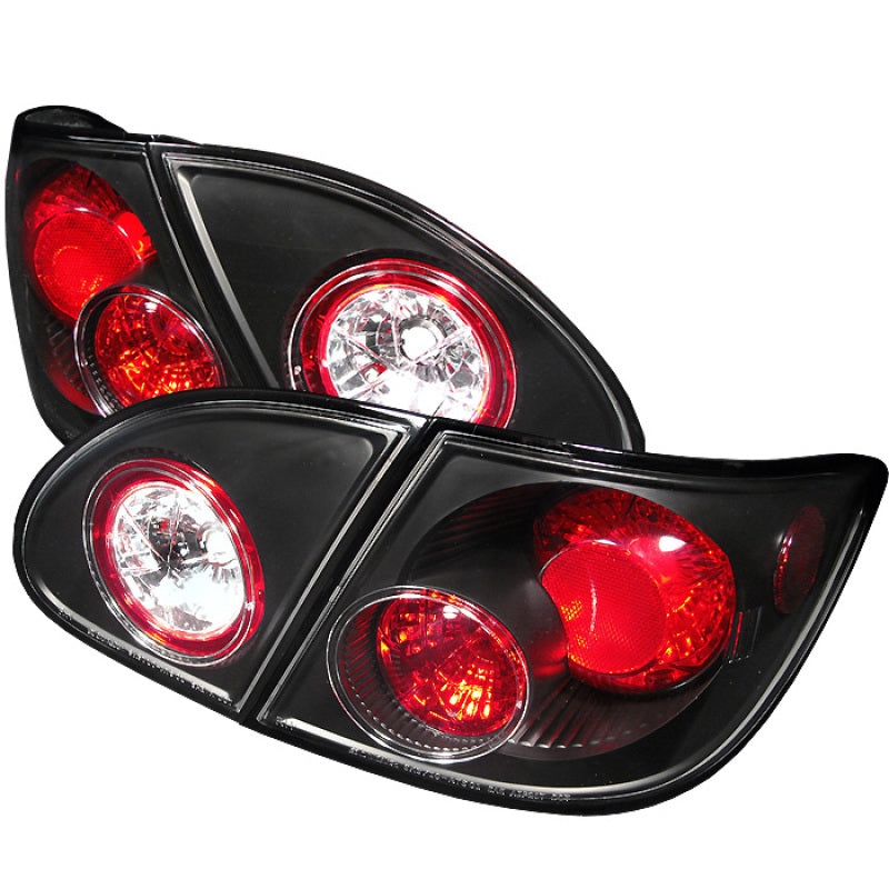 Spyder Toyota Corolla 03-08 Euro Style Tail Lights Black ALT-YD-TC03-BK-SR1 Performance