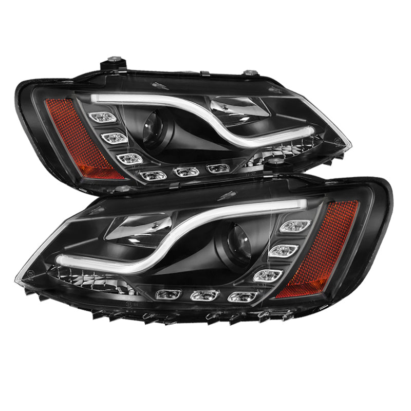 Spyder Volkswagen Jetta 11-14 Projector Headlights Halogen Light Tube DRL Blk PRO-YD-VJ11-LTDRL-BK-SR1 Performance