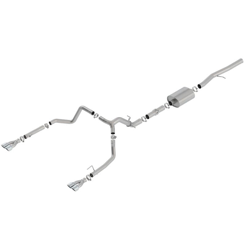 Borla 19 Chevrolet Silverado/GMC Sierra 1500 6.2L SS ATAK Catback Exhaust - Square Chrome Tips-SR1 Performance
