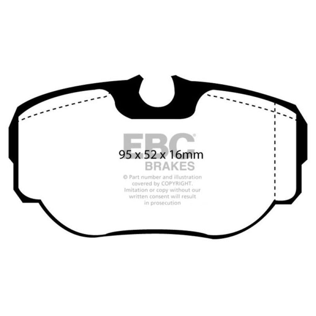 EBC 99-03 Land Rover Discovery Series 2 4.0 Greenstuff Rear Brake Pads