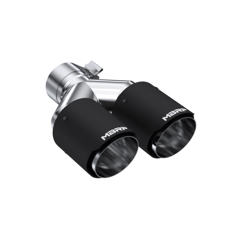 MBRP Universal Carbon Fiber Dual Tip 3.5in OD/2.5in Inlet-SR1 Performance