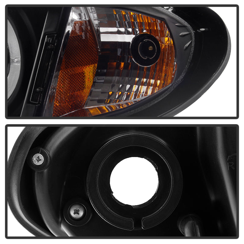 Spyder BMW E46 3-Series 02-05 4DR Projector Headlights 1PC LED Halo Blk PRO-YD-BMWE4602-4D-AM-BK-SR1 Performance