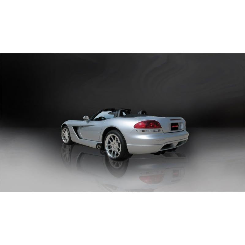 Corsa 2003-06 Dodge Viper 8.3L Polished Sport Cat-Back Exhaust (3in Inlet for Use w/ Hi-Flow Conv.)-SR1 Performance