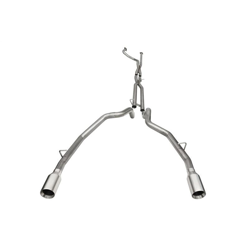 Corsa 2021-2024 Dodge Ram TRX Crew Cab Baja Catback Exhaust Dual Rear Satin Tip-SR1 Performance