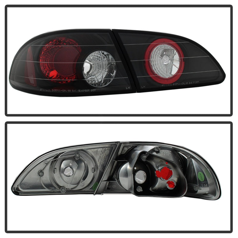 Spyder Toyota Corolla 98-02 Euro Style Tail Lights Black ALT-YD-TC98-BK-SR1 Performance