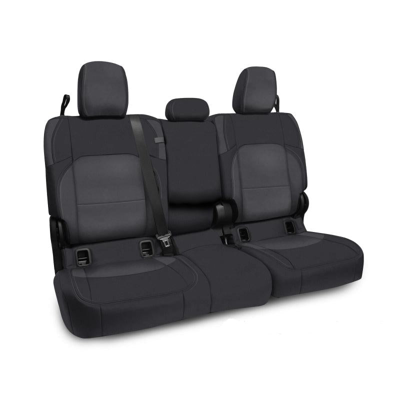 PRP 2020+ Jeep Gladiator JT Rear Bench Cover with Leather Interior - Black/Grey-SR1 Performance