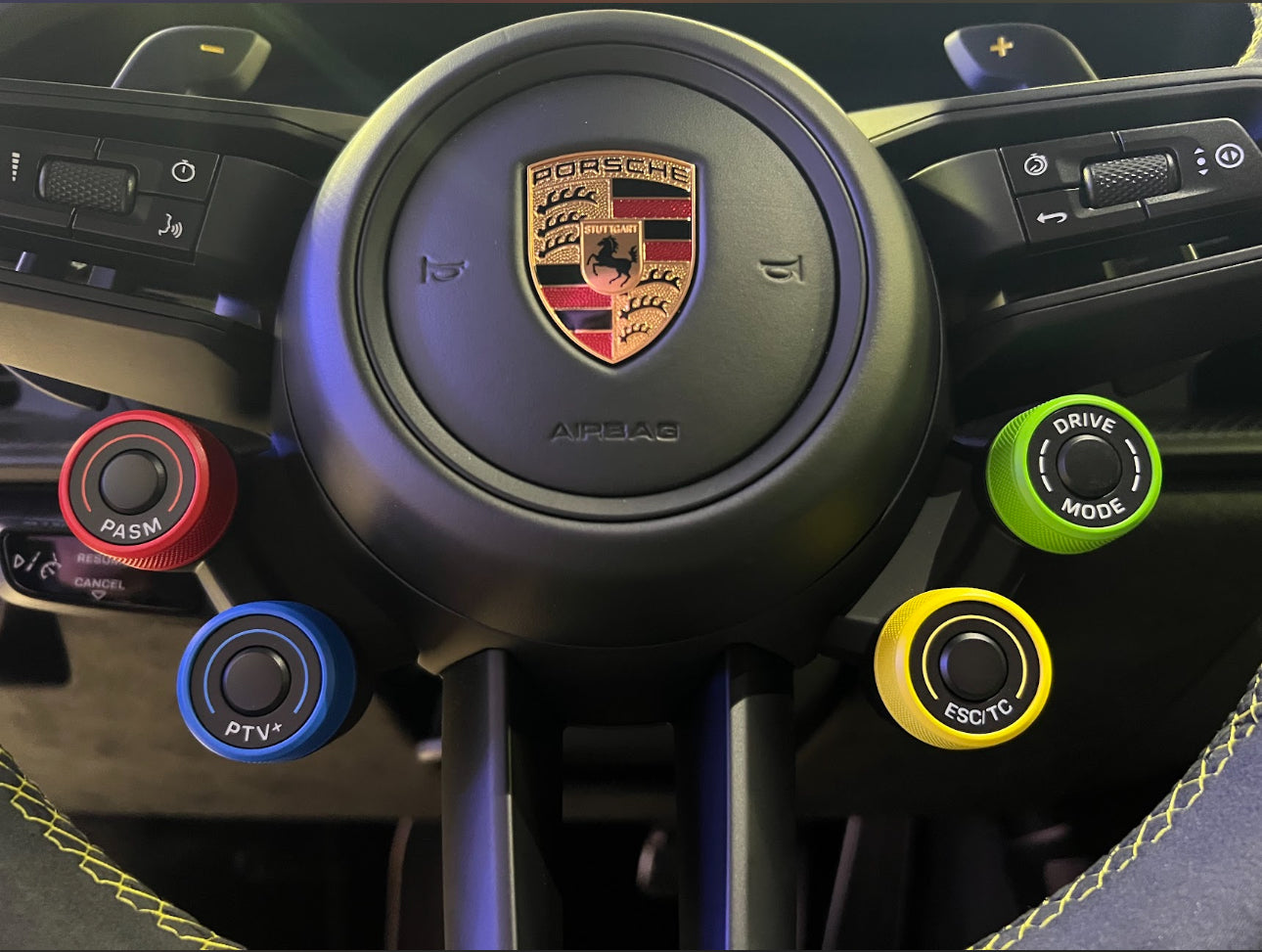 Porsche Aluminum Mode Selector Switch For Custom Look