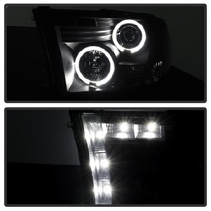 Spyder Dodge Ram 1500 09-14 Projector Headlights Halogen- LED Halo LED - Blk Smke PRO-YD-DR09-HL-BSM-SR1 Performance