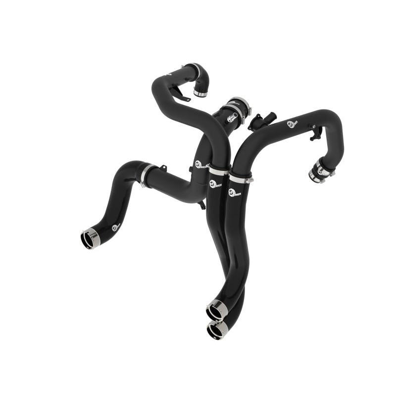aFe 22-24 Ford Bronco Raptor V6-3.0L BladeRunner Aluminum Hot and Cold Charge Pipe Kit - Black-SR1 Performance