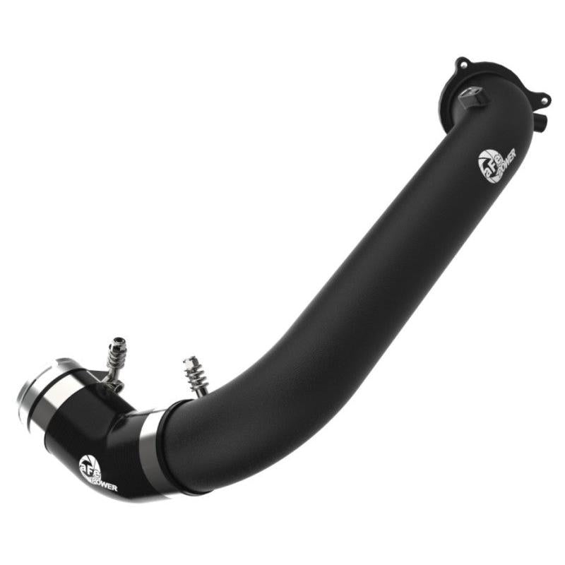 aFe BladeRunner Black 2-3/4in Aluminum Charge Pipe 2021 Toyota Supra GR (A90) I4-2.0L (t) B48-SR1 Performance