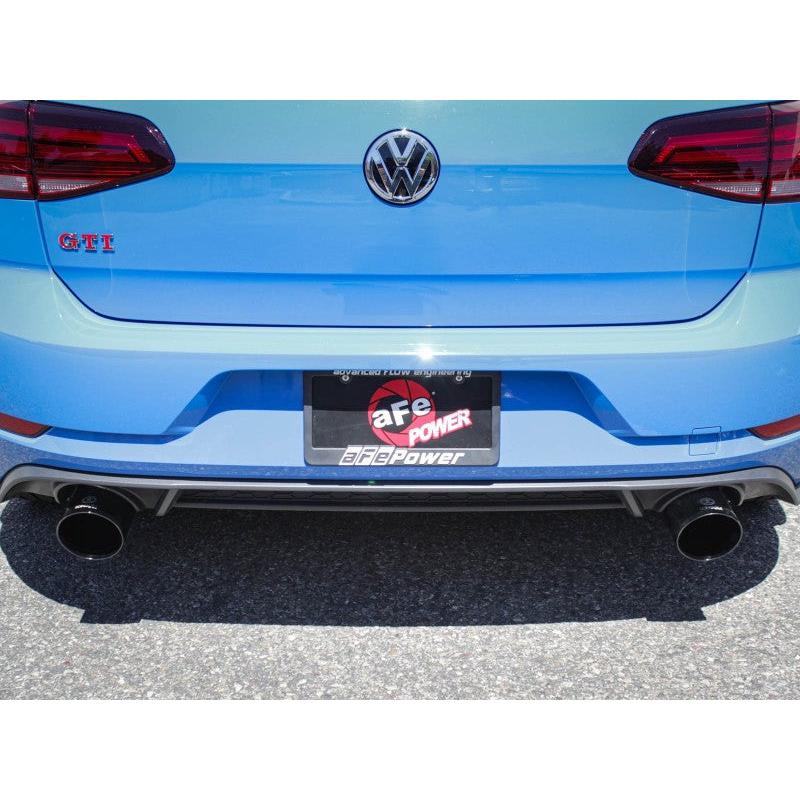 aFe MACHForce XP 3in-2.5in SS Exhaust Cat-Back 18-19 Volkswagen GTI (MK7.5) L4-2.0L (t) - Black-SR1 Performance