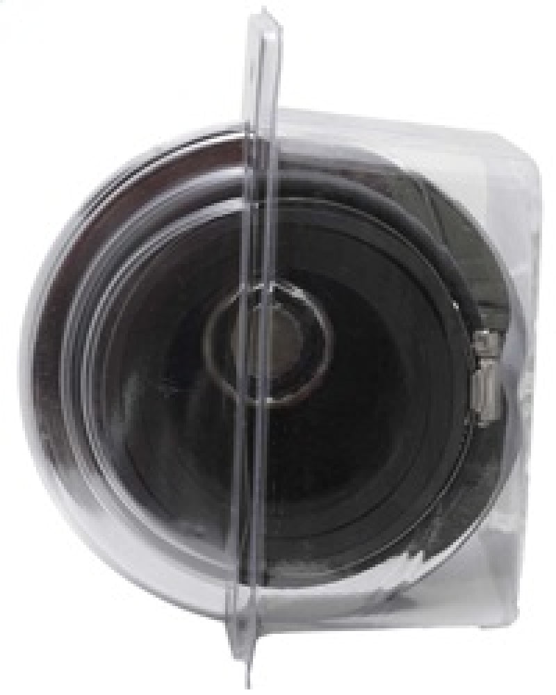K&N Universal Air Filter Chrome Round Tapered Blue - 4in Flange ID x 1.125in Flange Length x 5.5in H-SR1 Performance