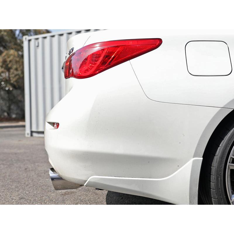 aFe Takeda 2.5in 304 SS Cat-Back Exhaust System w/ Polished Tips 16-18 Infiniti Q50 V6-3.0L (tt)-SR1 Performance