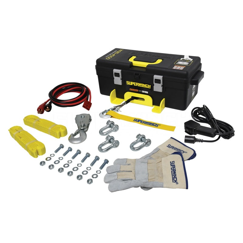 Superwinch 4000 LBS 12V DC 3/16in x 50ft Synthetic Rope Winch2Go-SR1 Performance