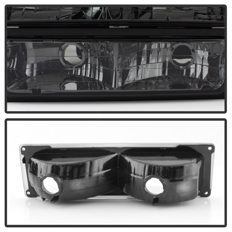 Xtune Chevy Suburban 94-98 Headlights w/ Corner & Parking Lights 8pcs Smoked HD-JH-CCK88-AM-SM-SET-SR1 Performance