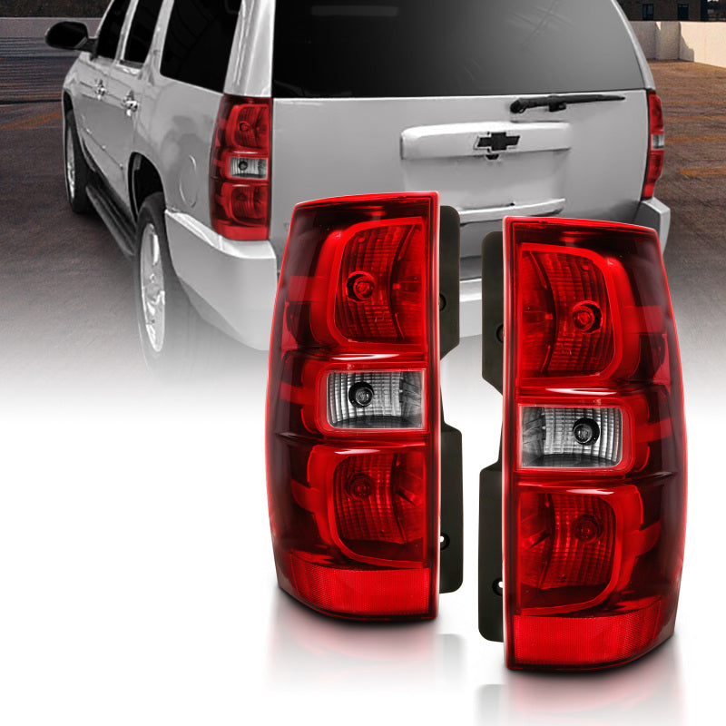 ANZO 2007-2014 Chevy Tahoe Taillight Red/Clear Lens (OE Replacement)-SR1 Performance
