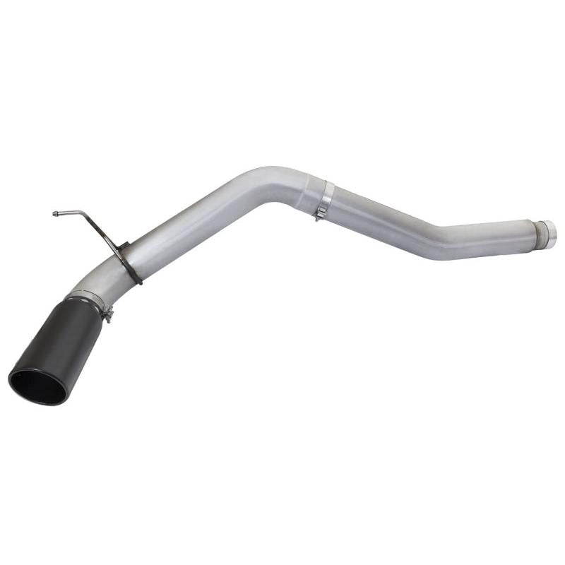 aFe Atlas Exhaust 5in DPF-Back Al Steel 2016 Nissan Titan XD V8-5.0L Black Tip-SR1 Performance