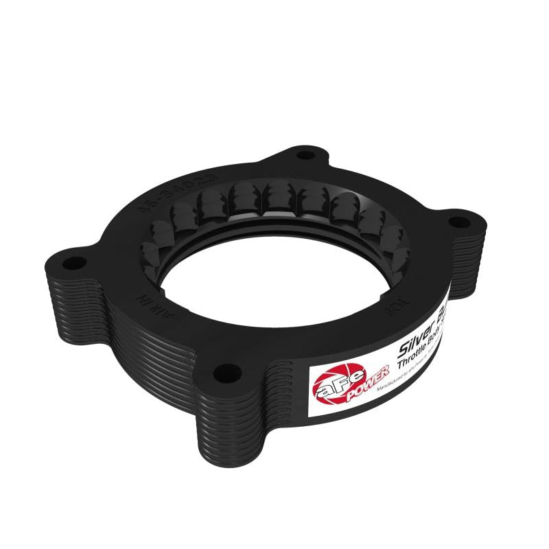 aFe 2020 Vette C8 Silver Bullet Aluminum Throttle Body Spacer / Works With aFe Intake Only - Black-SR1 Performance
