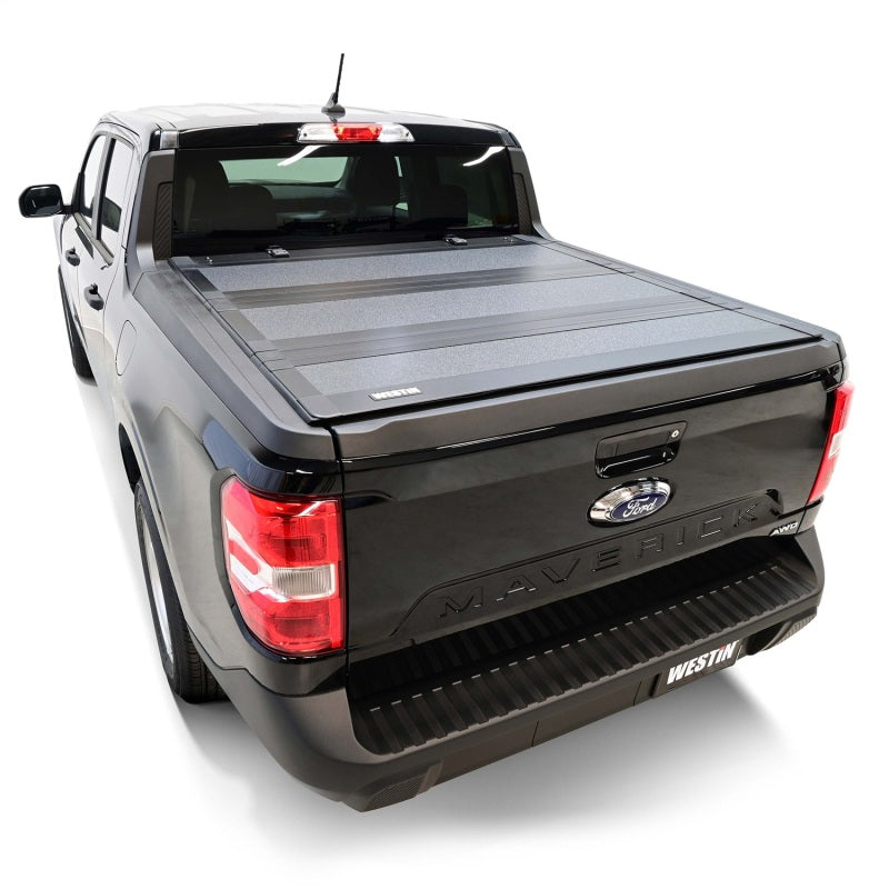 Westin 22-26 Ford Maverick 4WD Hard Tri-Fold Tonneau Cover - Black