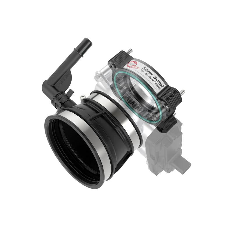 aFe 2020 Vette C8 Silver Bullet Aluminum Throttle Body Spacer / Works With Factory Intake Only - Blk-SR1 Performance