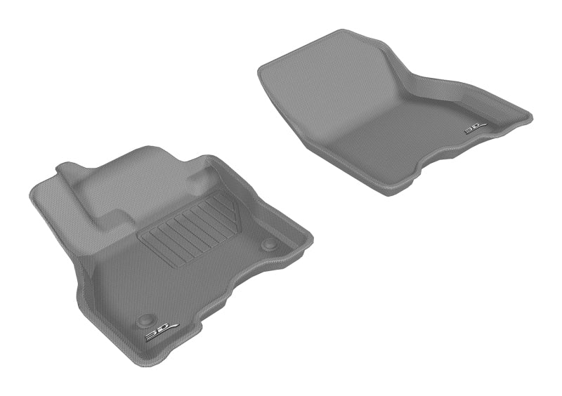 3D MAXpider 2013-2019 Nissan Leaf Kagu 1st Row Floormat - Gray-SR1 Performance