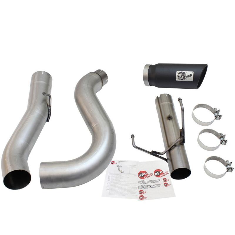 aFe MACHForce XP Exhaust Large Bore 5in DPF-Back SS 13-15 Dodge Trucks L6-6.7L (td) *Black Tip-SR1 Performance