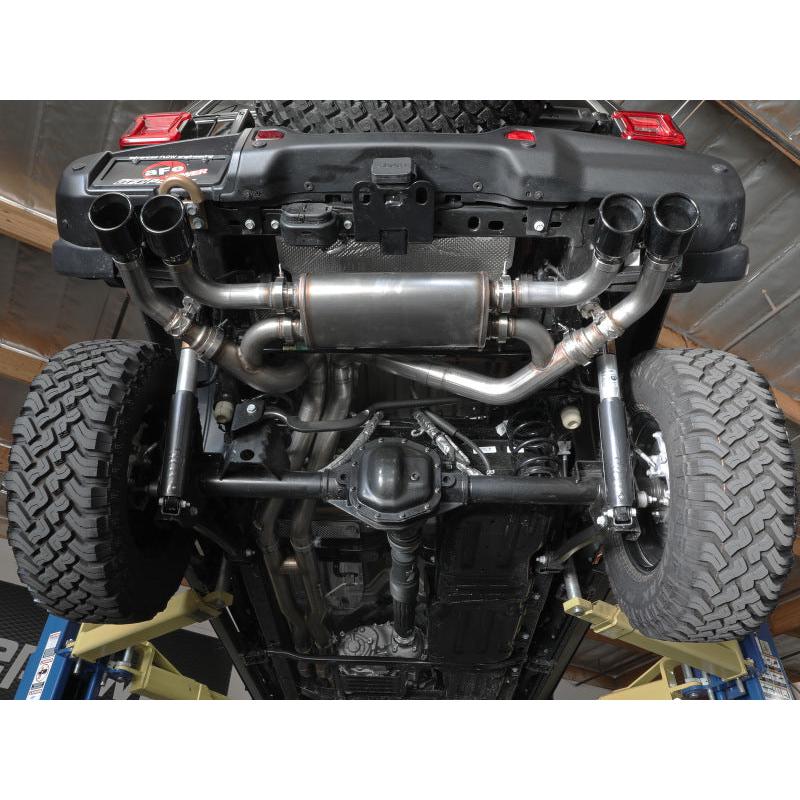 aFe Vulcan Series 2.5in 304SS Cat-Back Exhaust 2021+ Jeep Wrangler 392 6.4L w/ Polished Tips-SR1 Performance