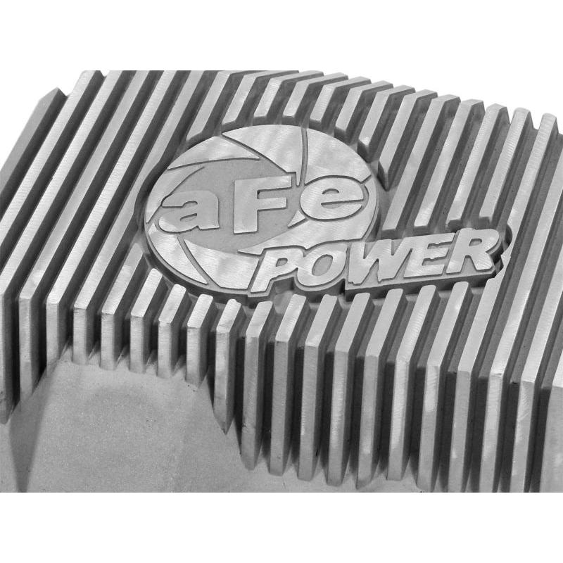 afe Front Differential Cover (Raw; Street Series); Ford Diesel Trucks 94.5-14 V8-7.3/6.0/6.4/6.7L-SR1 Performance
