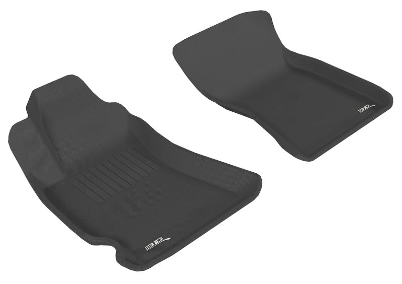 3D MAXpider 2009-2013 Subaru Forester Kagu 1st Row Floormat - Black-SR1 Performance